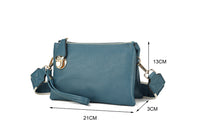 Lacey Crossbody Clutch Handbag With Strap Black