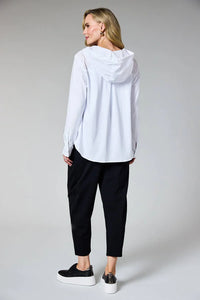 DECK Hooded Layering Shirt White