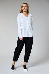 DECK Hooded Layering Shirt White
