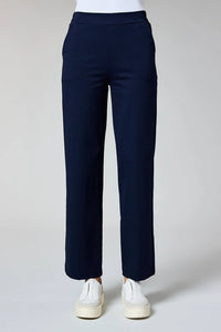 DECK Straight Leg Trousers Navy Size 14