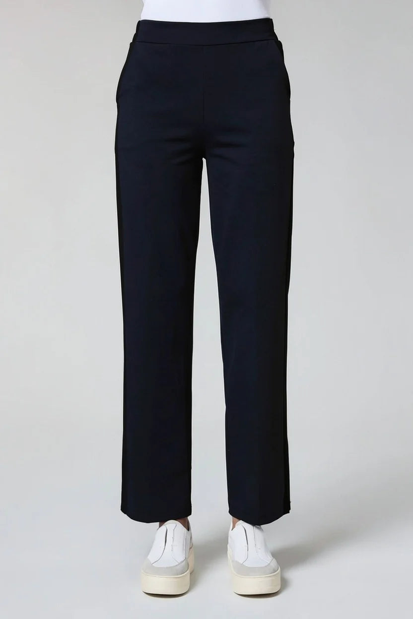 DECK Straight Leg Trousers Black Size 12