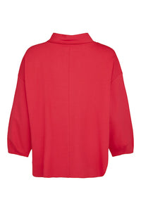 NOEN Cowl Neck Top Red