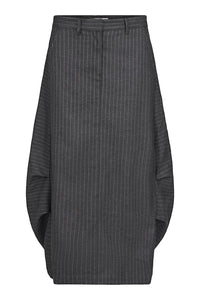NOEN Pinstriped Skirt Grey