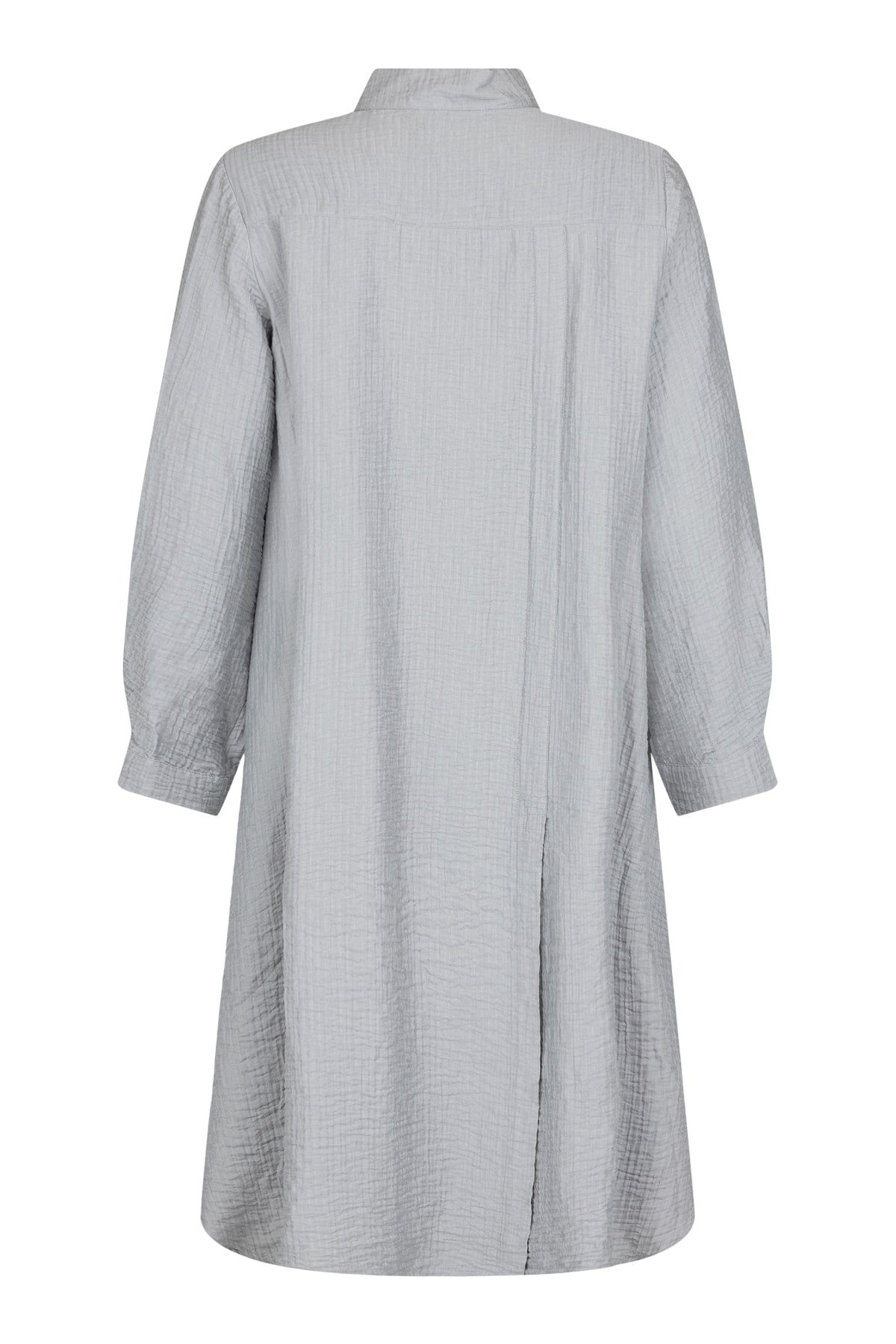 NOEN Crinkle High Low Shirt Grey