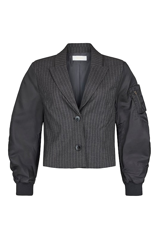 NOEN Pinstriped Blazer/Utility Jacket Loden Green