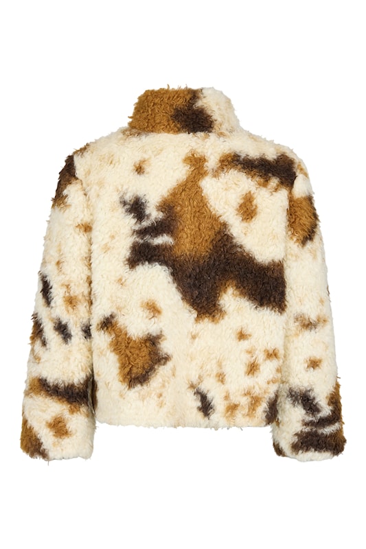 NOEN Fluffy Jacket Butter/Chocolate/Camel