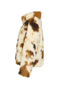NOEN Fluffy Jacket Butter/Chocolate/Camel