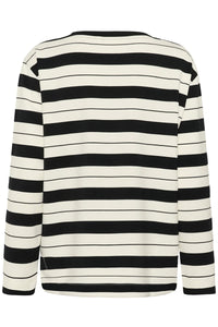 InWear GINCENT Crewneck Sweatshirt Whisper White/Black Stripe