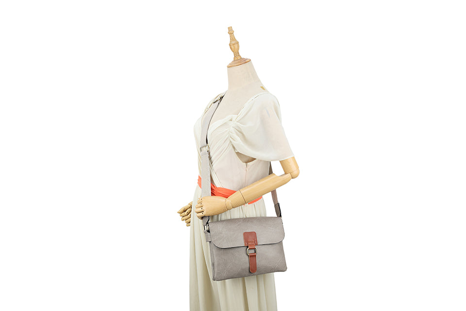 Elena Satchel Bag Taupe