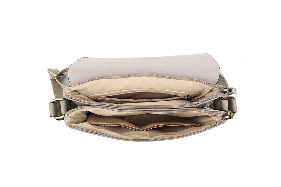 Elena Satchel Bag Taupe