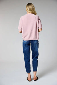 DECK Short Sleeve Sweater Blush