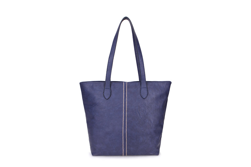 Andrea Shopper Handbag Navy