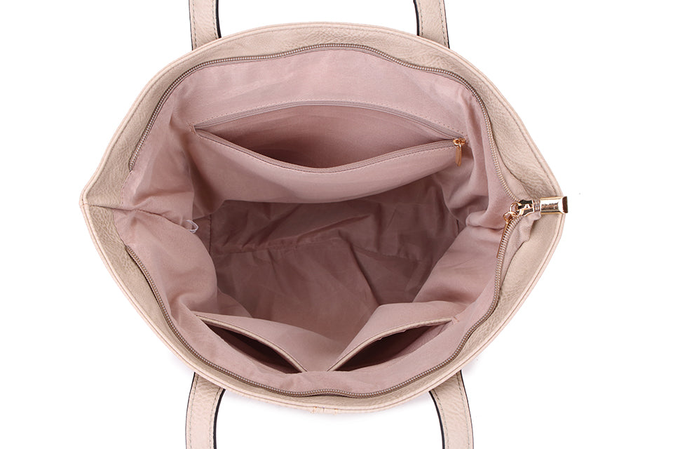 Andrea Shopper Handbag Beige