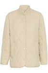 KAFFE KAlorena Quilted Jacket Feather Grey