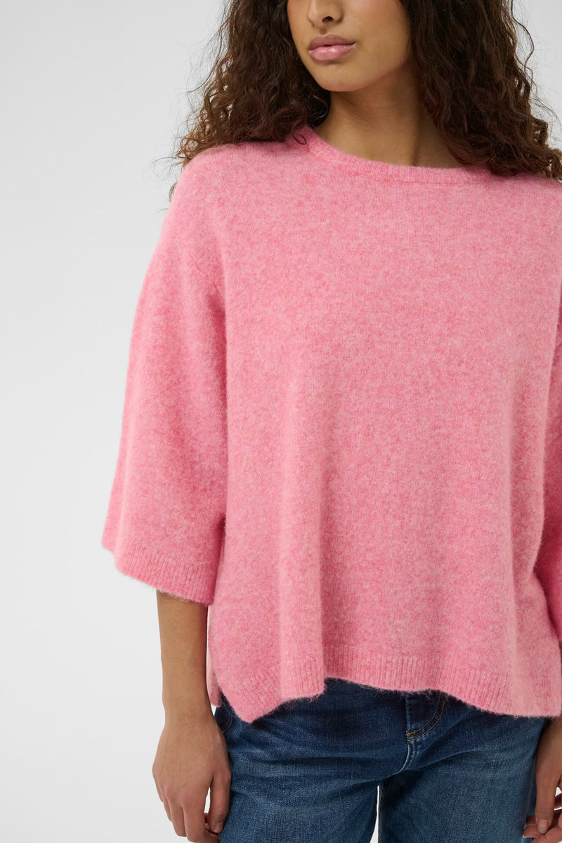 InWear GUNIIW TEE Sweater Pink Carnation Melange