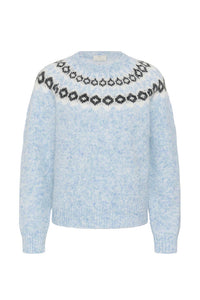 KAFFE KAberta Pullover Blue Melange