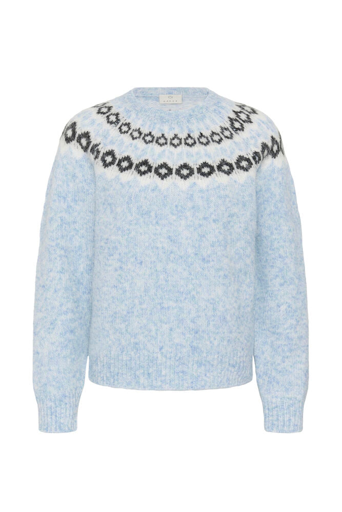KAFFE KAberta Pullover Blue Melange