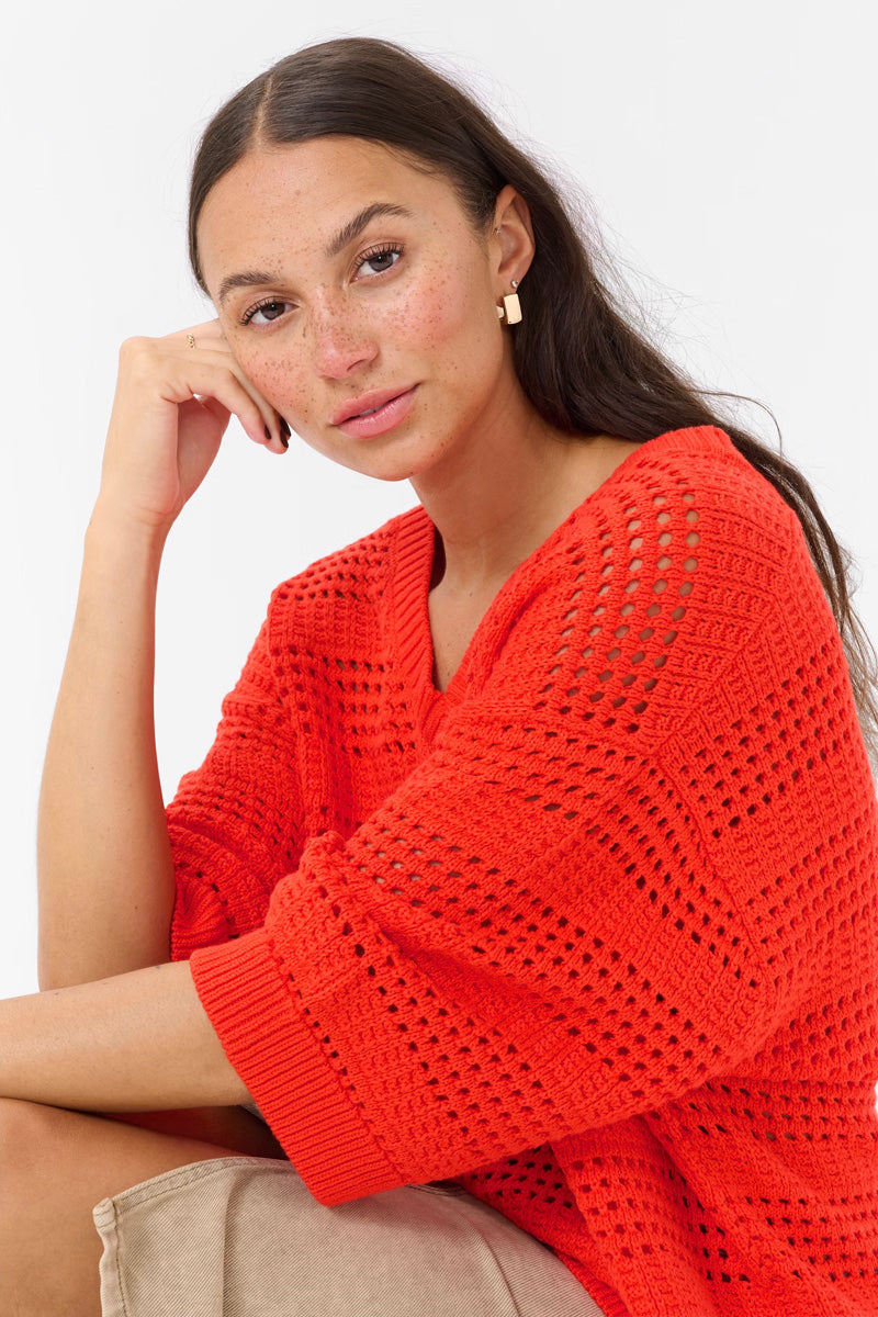 KAFFE KAteresa Knit Pullover Grenadine
