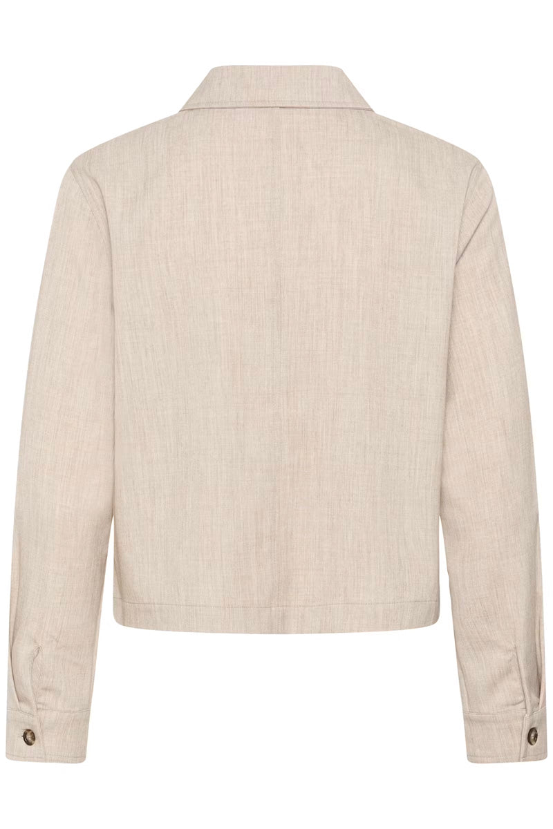 KAFFE KAomila Shirt Jacket Feather Grey