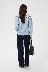 KAFFE KAberta Pullover Blue Melange