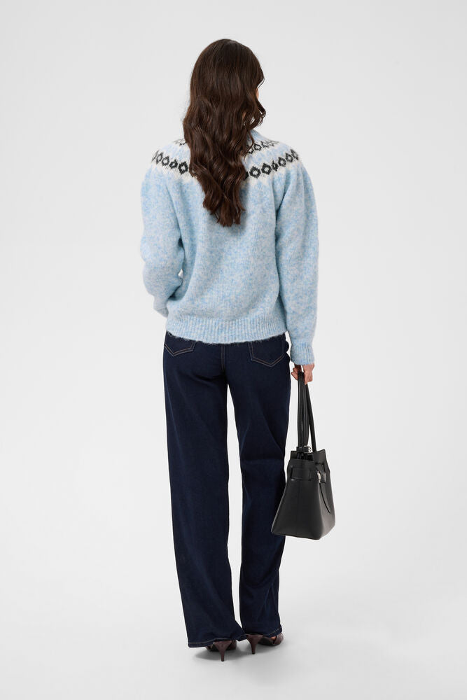 KAFFE KAberta Pullover Blue Melange