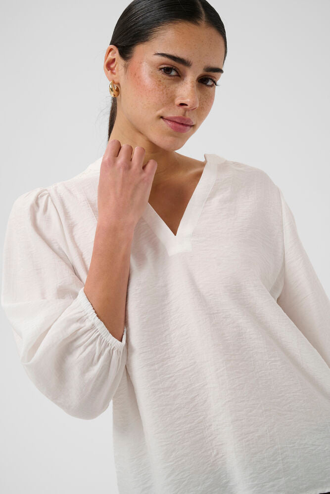 KAFFE KAalberta Blouse Chalk
