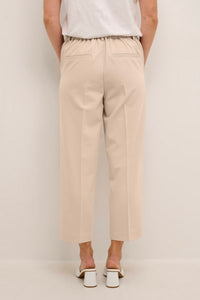 KAFFE KAsakura Cropped Trousers Feather Grey Melange