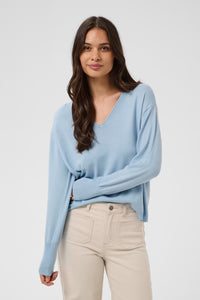 KAFFE KAlizza Mai Pullover-Blue Fog