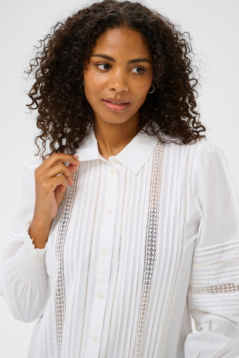 KAFFE KAbella Shirt-Optical White