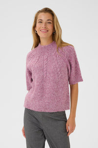 KAFFE KAcuba Turtleneck Pullover Tulipwood Melange