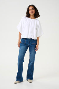 KAFFE KAgabby Blouse Optical White