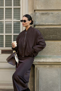 KAFFE KAarlette Bomber Jacket Coffee Bean
