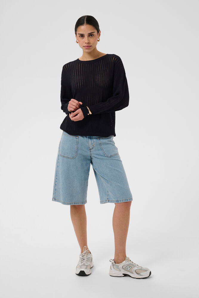 KAFFE KAabalina Knit Pullover Black Deep