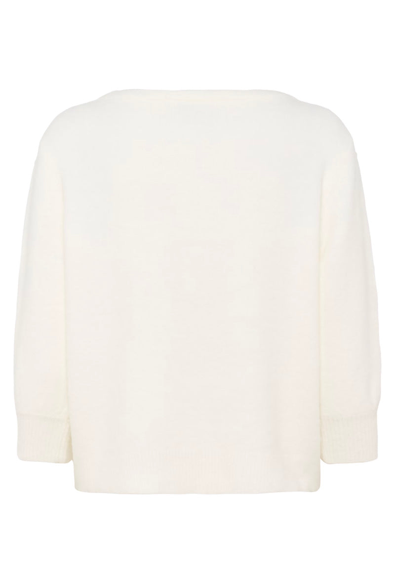 KAFFE KAbetty Pullover Chalk White