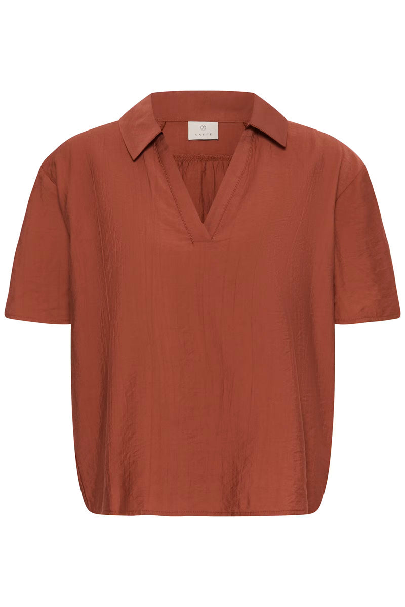 KAFFE KAemily Blouse Henna