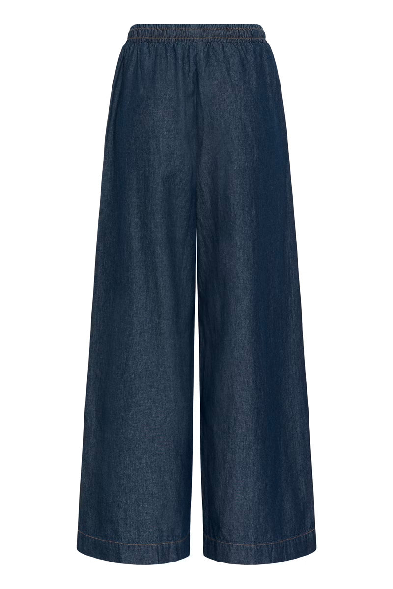 KAFFE KAjade Wide Jeans Dark Blue Chambray