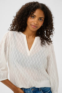 KAFFE KAgabriela Blouse-Chalk White