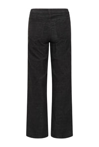 KAFFE KAmolly Needlecord Trousers Black Oyster