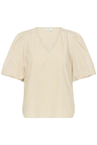 KAFFE KAjosie Blouse Feather Grey Stripe