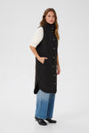 KAFFE KAmeria Quilted Gilet Waistcoat-Black