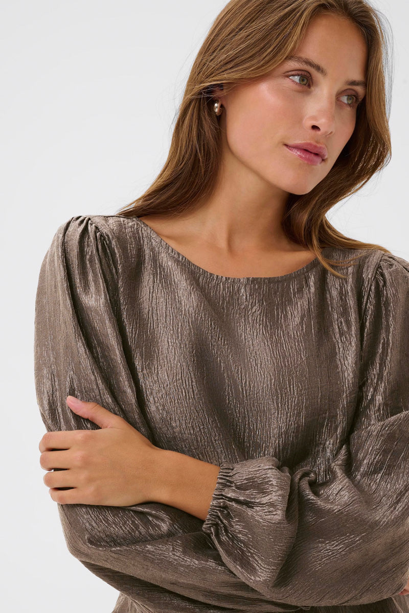 KAFFE KArizz Blouse-Morel