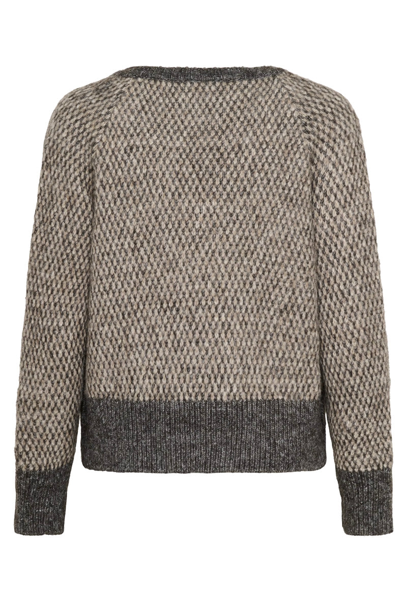 KAFFE KAmelinda Pullover Dark Grey/Feather Grey