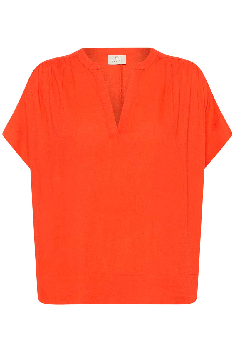 KAFFE KAmilia Wing SL Blouse Poppy Red