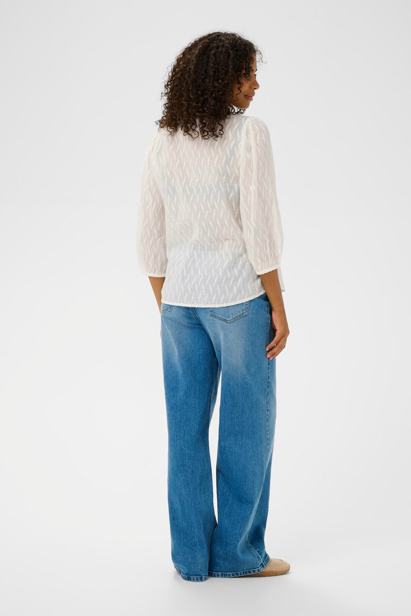 KAFFE KAgabriela Blouse-Chalk White