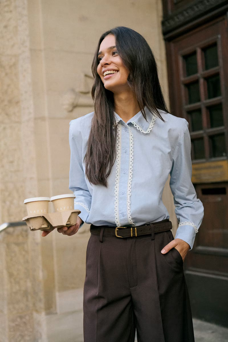 KAFFE KAlima Trousers-Coffee Bean