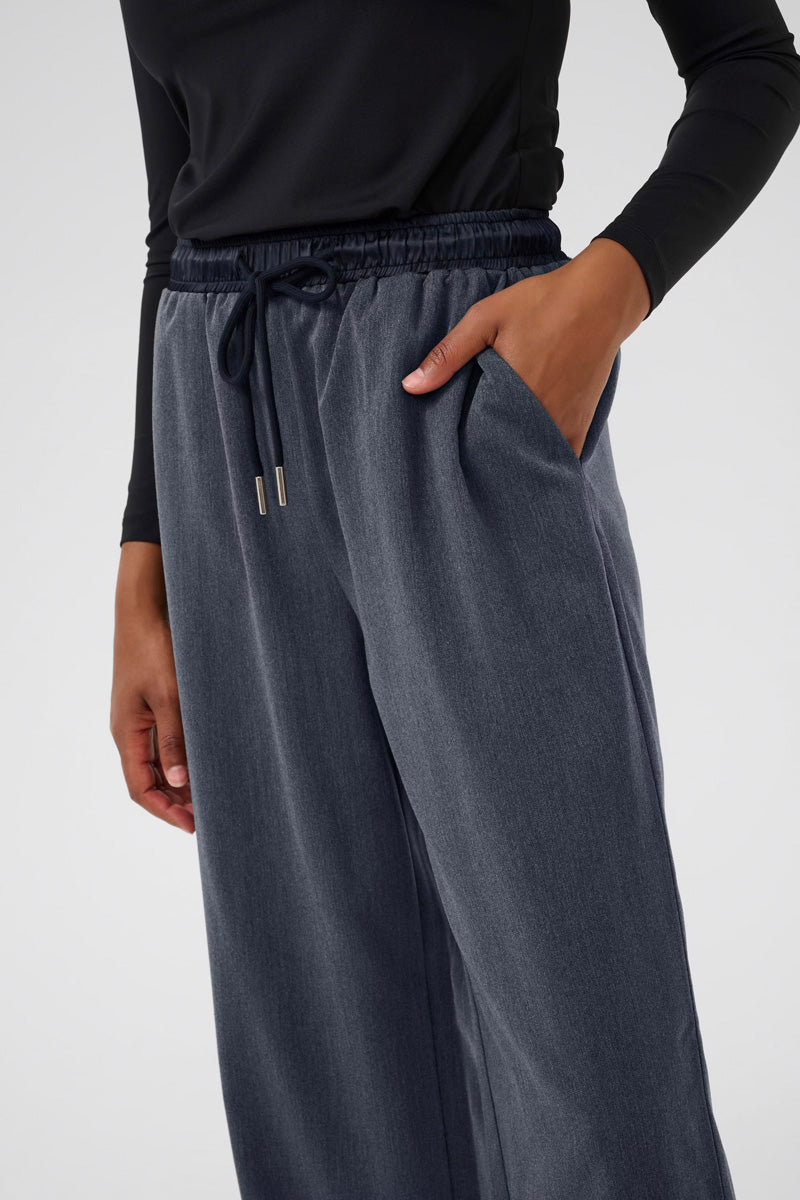 KAFFE KAnevil Trousers-Dark Grey