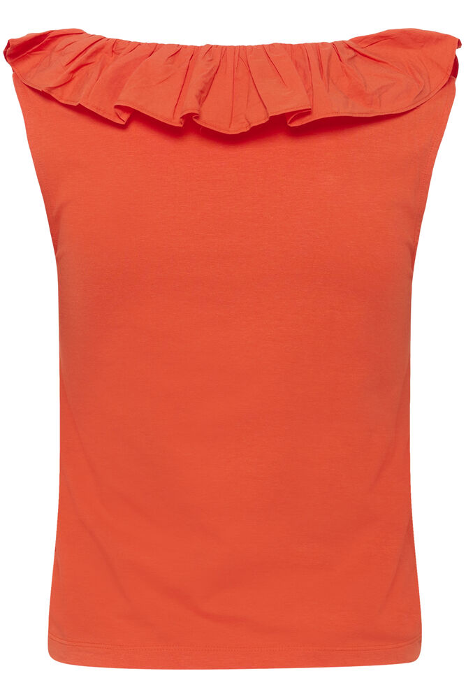 KAFFE KAdidde Flounce Top Tigerlily