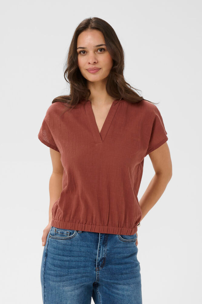 KAFFE KApauline Blouse Henna