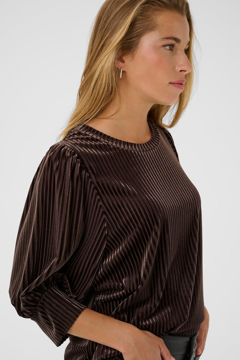 KAFFE KAcaca Blouse-Black Coffee