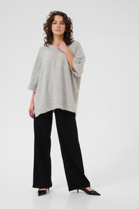 KAFFE KAniel Pullover Light Grey Melange